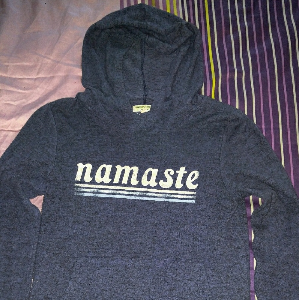 Super Cozy Navy Namaste Yoga Hoodie